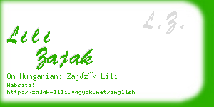 lili zajak business card